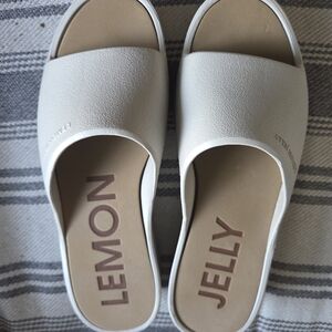 Lemon Jelly Slide Sandals